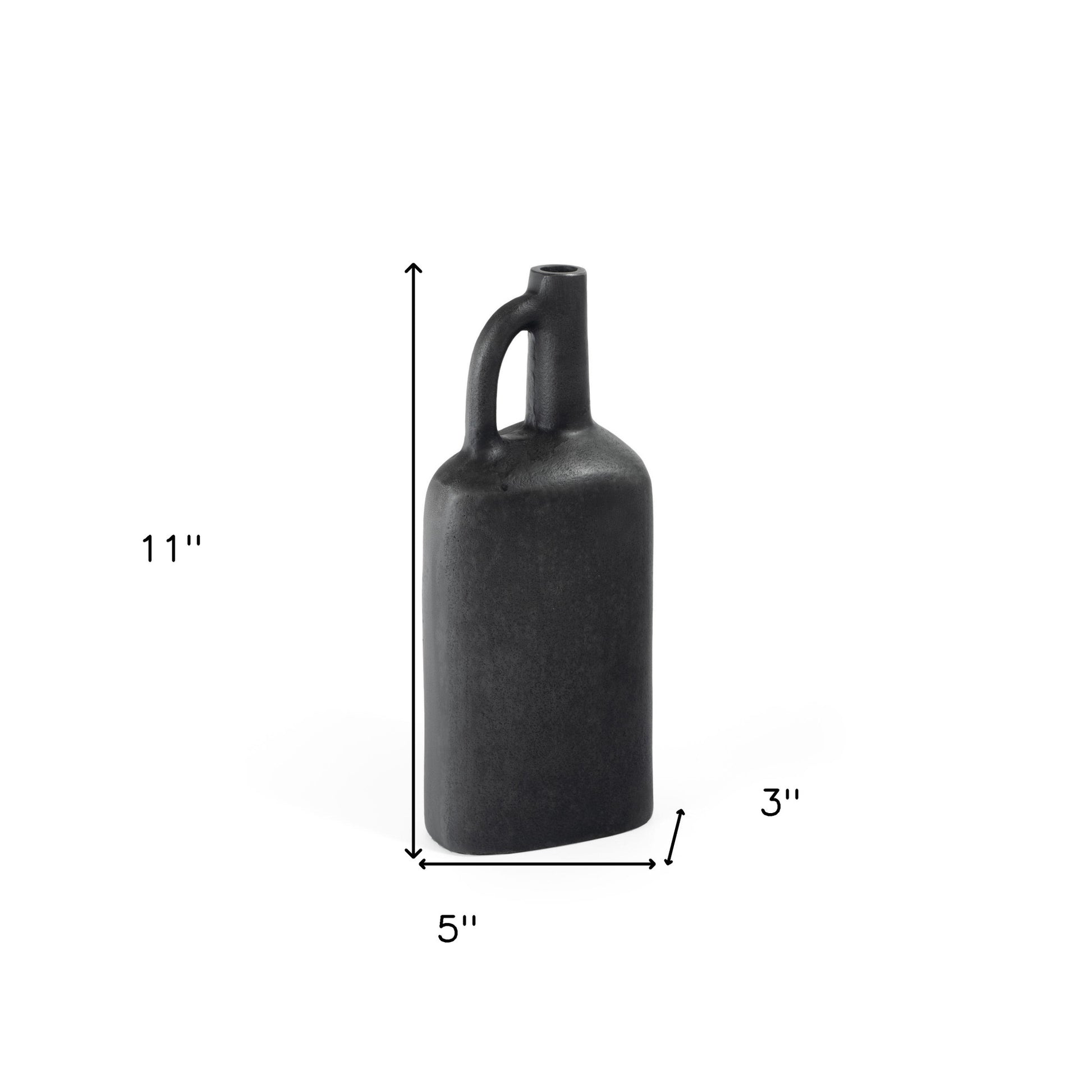 11" Gray Aluminum Jug Table Vase-8