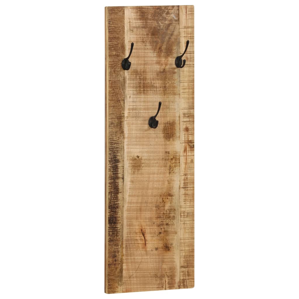 vidaXL Wall-mounted Coat Racks 2 pcs Solid Mango Wood 14.2"x43.3"x1.2"-2