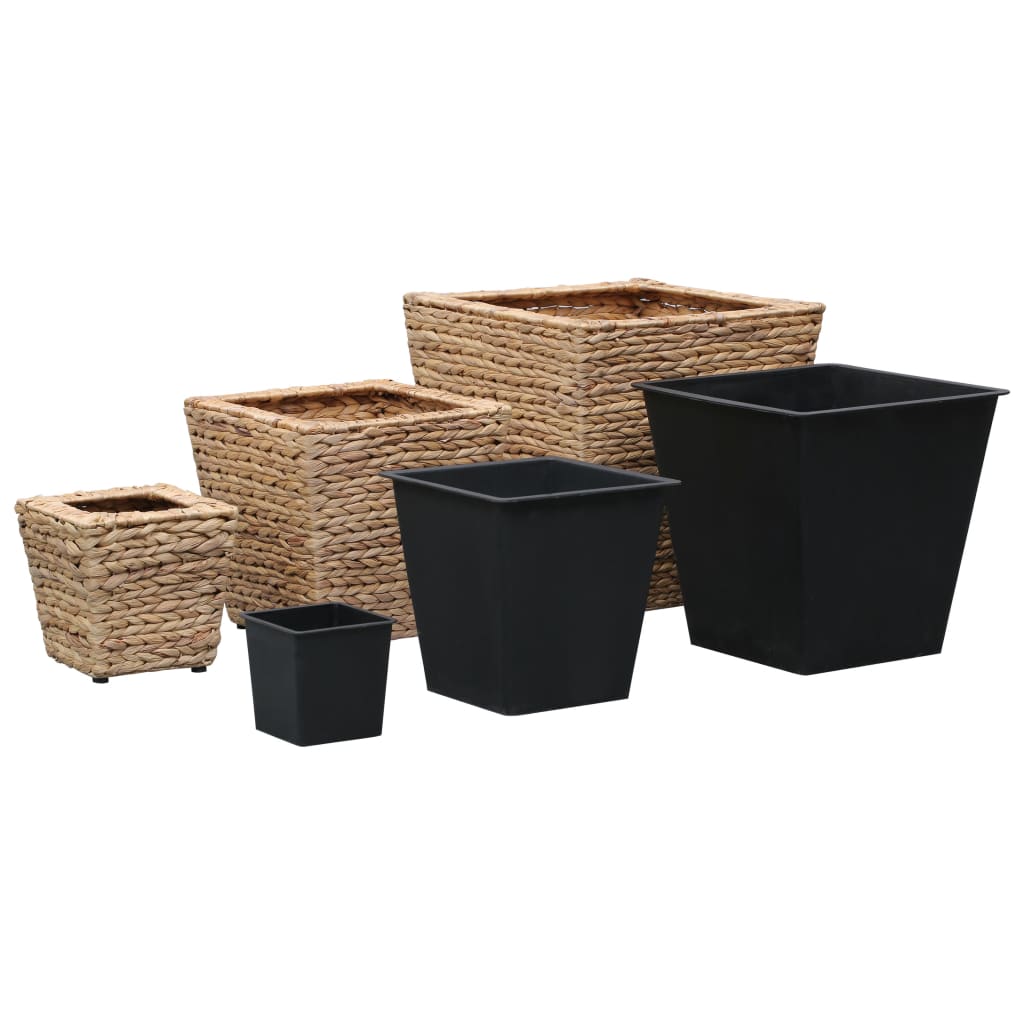 vidaXL Planter Flower Boxes with Removable Inner Plant Boxes Water Hyacinth-1