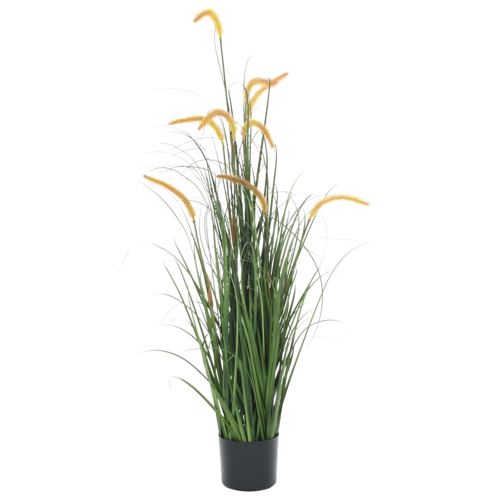 vidaXL Artificial Plant Fake Grass Plant with Cattail Faux Grass Plant 53.1"-0
