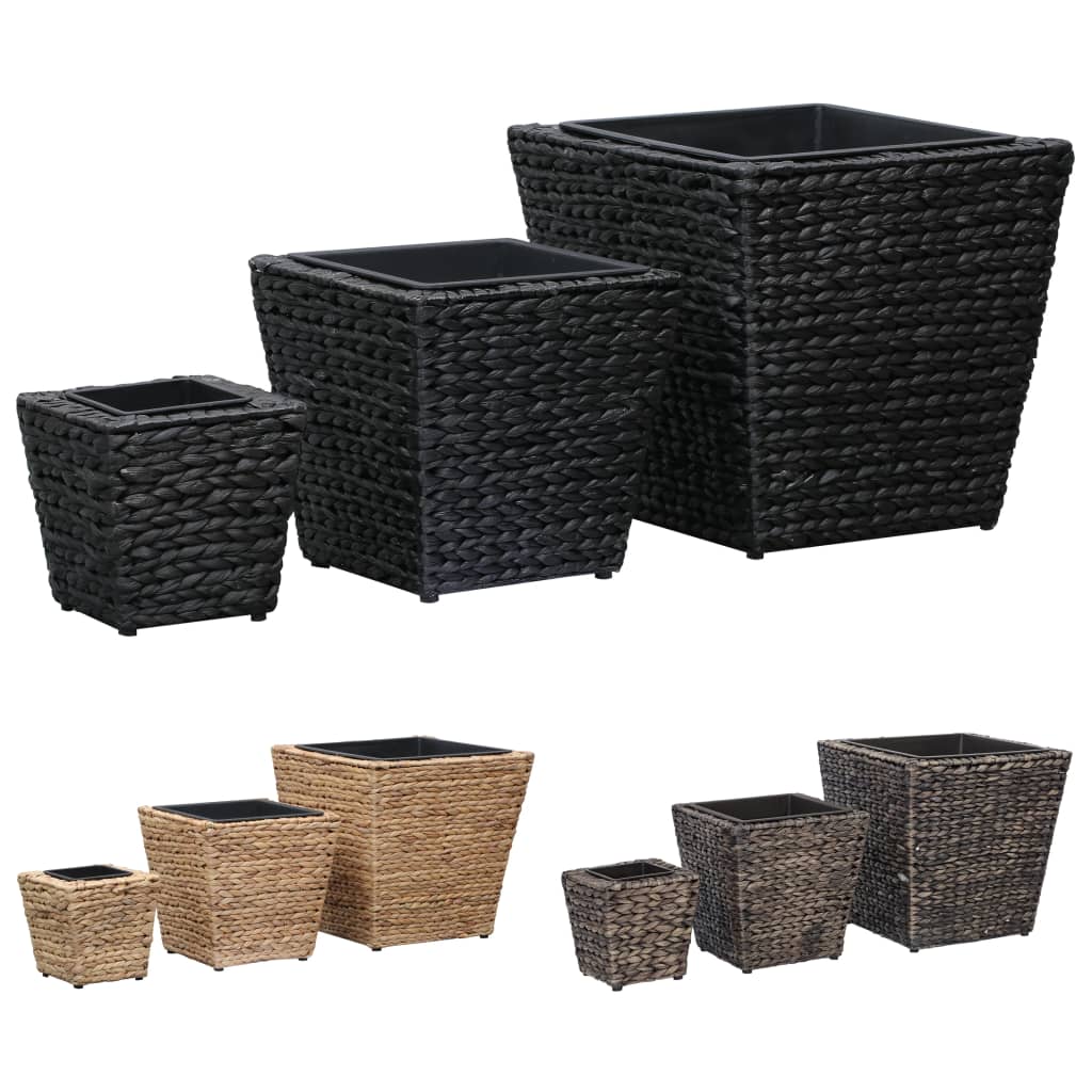 vidaXL Planter Flower Boxes with Removable Inner Plant Boxes Water Hyacinth-5